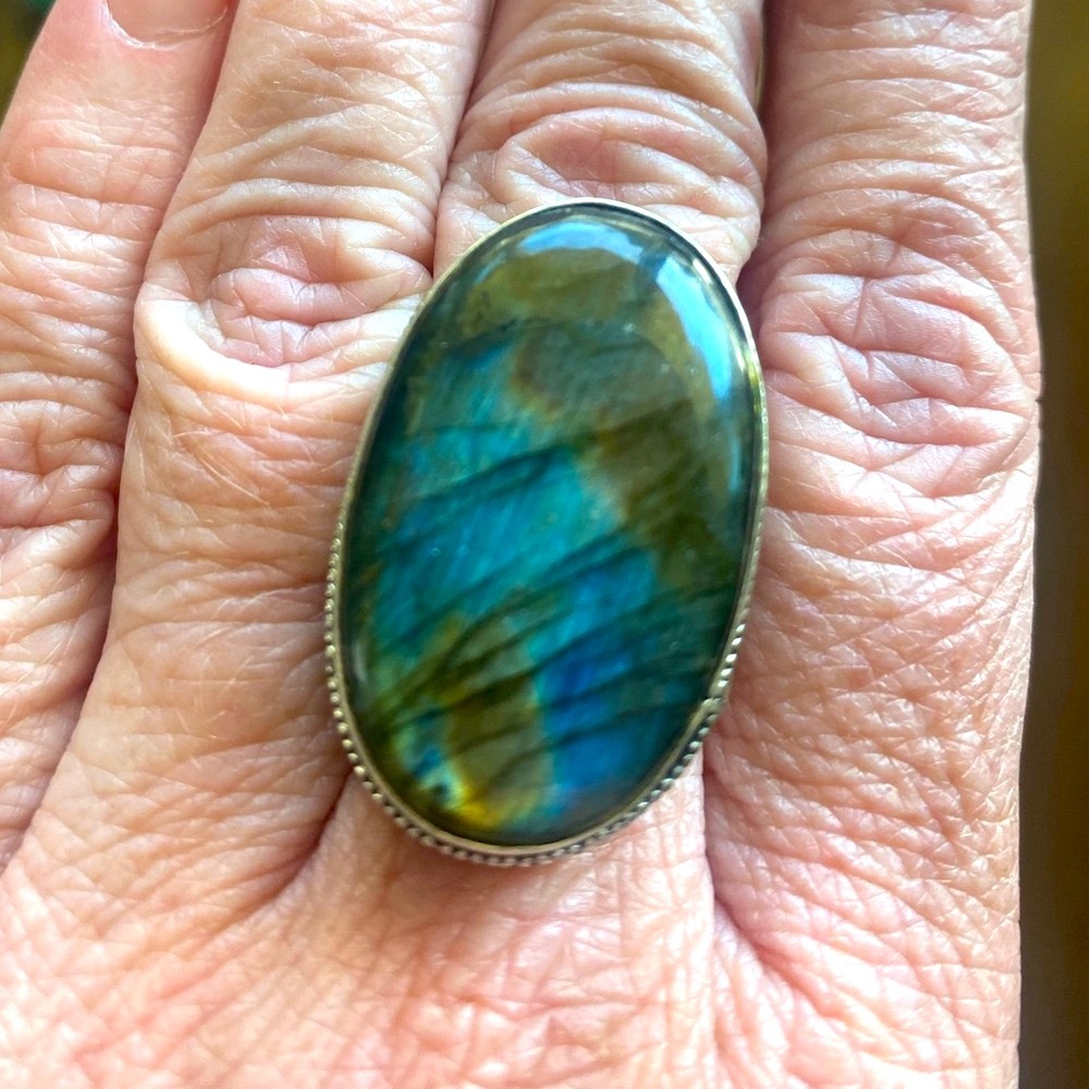 Labradorite Sterling Silver Ring
